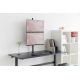 3. Vertical desk mount 2xLCD max. 32" 8kg