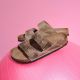 15. Birkenstock Arizona Soft Footbed Oiled Leather Tabacco Brown Narrow Women's/Men's Slides (0552813)