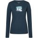3. Women’s Long-Sleeve Shirt SUPER.NATURAL W Almost Done LS, Navy Blue