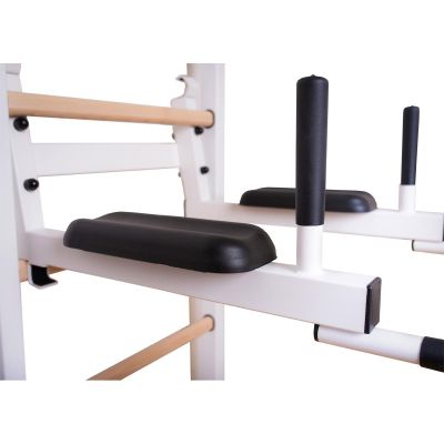 89. GYMNASTIC LADDER, HAND BAR, BENCH, CHILDREN'S ACCESSORIES, WHITE MAT BENCHK 414