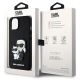 8. Karl Lagerfeld Saffiano Karl & Choupette Case for iPhone 13 / 14 / 15 - Black