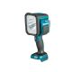 3. Makita DML812 Flashlight Black, Blue LED Handheld Flashlight
