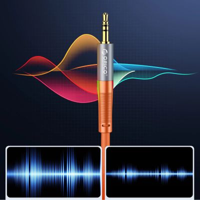 3. Orico AXRF audio cable mini jack 3.5 mm to 2x RCA female 3 m - orange