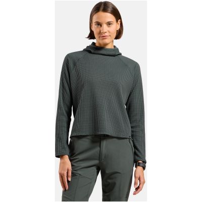 5. Odlo Mid Layer Hoody CUBIC, green