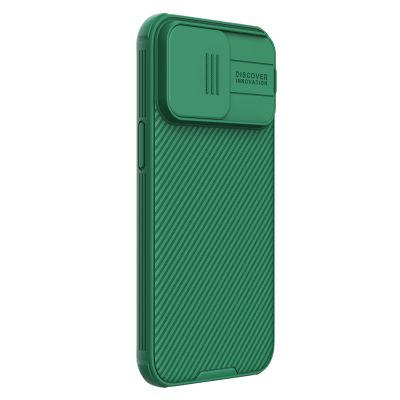 3. Nillkin CamShield Pro Magnetic Case for iPhone 15 Pro Max with Camera Protector - Green