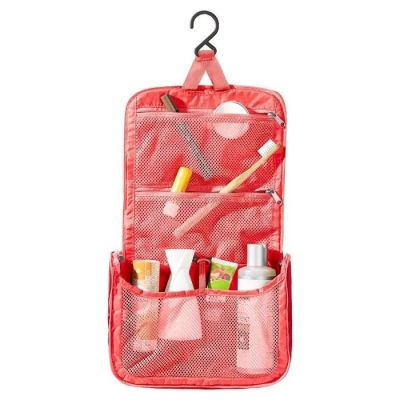 3. Deuter Wash Center Lite II Travel Toiletry Bag, Poppy/Crimson