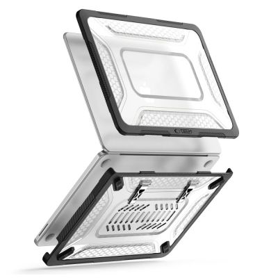 5. Tech-Protect Kevlar Pro Case for MacBook Neo 13" 2026 - Black and Clear