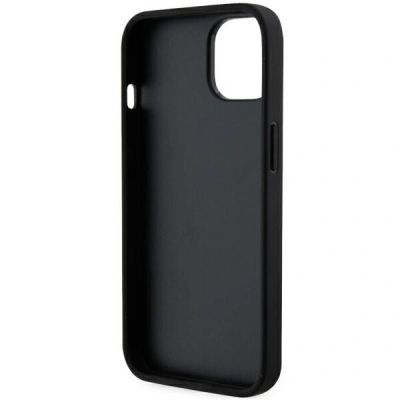7. Karl Lagerfeld Saffiano Karl & Choupette Case for iPhone 13 / 14 / 15 - Black