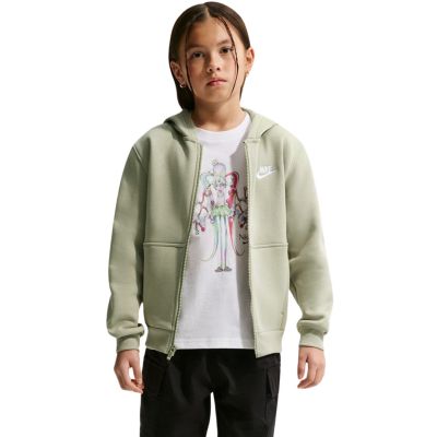 Nike Sportswear Club Fleece Kids' Sweatshirt Light Green FD3004 304 L