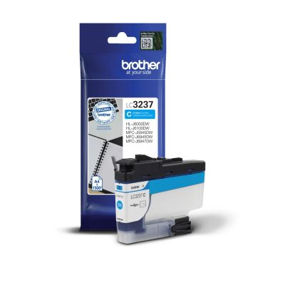 5. Brother blue ink cartridge LC3237C=LC-3237C, 1500 pages