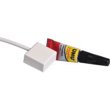 ABUS Potenzialfreier Glasbruchmelder mit Kleber (weiź)