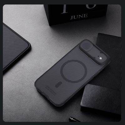 18. Nillkin CamShield Pro MagSafe Compatible Case for iPhone 17 Air - Transparent Black