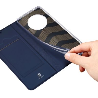 8. Dux Ducis Skin Pro Case for Honor Magic5 Flip Card Wallet Stand Blue
