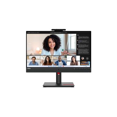 Lenovo ThinkVision Monitor 23.8" T24mv-30 16:9 IPS Panel 1920 x 1080 Lift USB Hub Daisy Chain Ethernet RJ45 Camera & Speakers DP HDMI