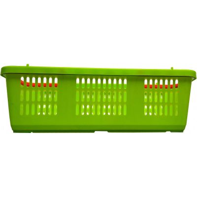 18. OPENWORK PLASTIC BASKET FOR FRUIT AND VEGETABLES WITH HANDLE
