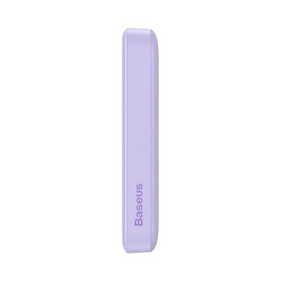 7. Baseus Magnetic Mini Inductive Powerbank 10000mAh 20W - Purple + USB-C - USB-C Cable