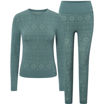 6. Women's thermal underwear Viking Base Layer Sigrid Set – green, size: M