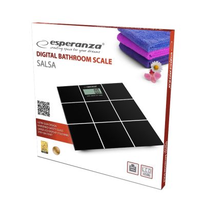 6. Esperanza Salsa EBS004 Bathroom Scale (Black)