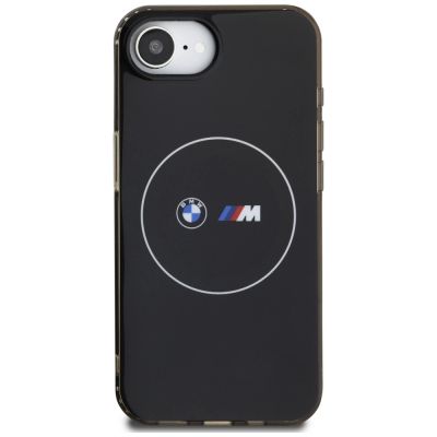 3. BMW IML Metal White Circle MagSafe iPhone 16e Case - Black
