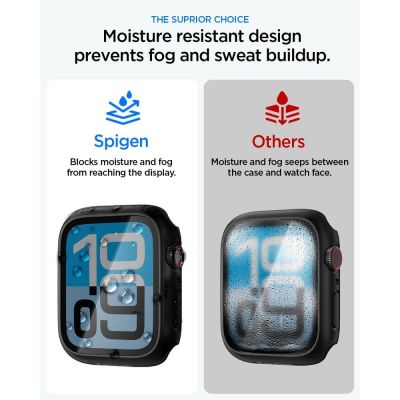 5. Spigen Thin Fit 360 Case for Apple Watch 44mm - Black