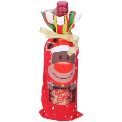 8. REINDEER CHRISTMAS BOTTLE BAG