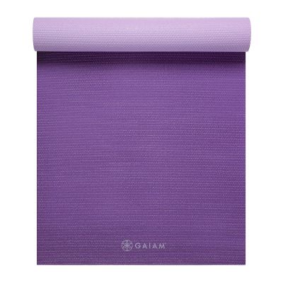 11. Gaiam Plum Jam Double-Sided Yoga Mat 6 mm 60526