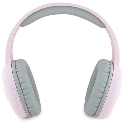 3. Hello Kitty Metal Logo Bluetooth on-ear headphones - pink