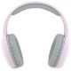 3. Hello Kitty Metal Logo Bluetooth on-ear headphones - pink