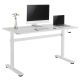 12. Ergo Office manual height adjustment desk, max 40 kg, max height 117 cm, with a tabletop for sitting and standing work, ER-401 W