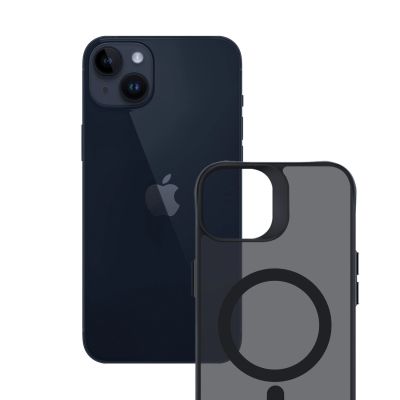 13. 3mk Smoke MagCase with MagSafe for iPhone 14 Plus - Semi-Transparent