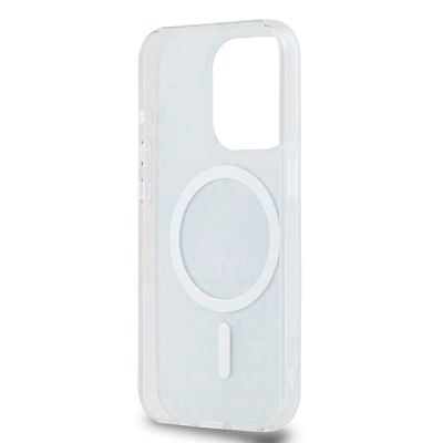 7. DKNY IML Mono & Stripe MagSafe case for iPhone 15 Pro Max - blue