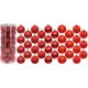 35. DECORATIVE PLASTIC BALL 6CM SET 35 PCS RED