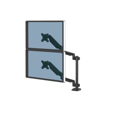 Fellowes Ergonomics Dual Vertical Monitor Arm - Platinum Series