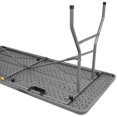 10. CATERING TABLE FOLDABLE INTO A SUITCASE 180x74CM MAX.100KG WOODLAND BOARD DARK GREY