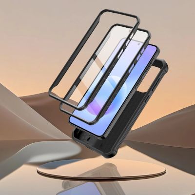 4. Tech-Protect Kevlar Cam+ 2-Set Case for Samsung Galaxy A57 5G - Black