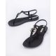 4. Ipanema Sandal Class women's flip-flop sandals fashionable black with gold