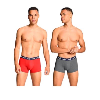 Puma men's boxer briefs 2-Pack red gray comfortable cotton