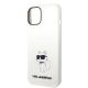 6. Karl Lagerfeld Silicone Choupette case for iPhone 14 Plus - white