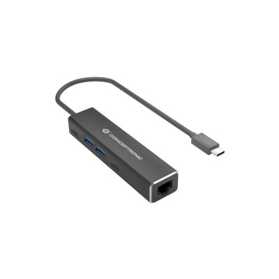 Conceptronic ABBY13B Docking Station Wired USB 3.2 Gen 1 (3.1 Gen 1) Type-C Gray