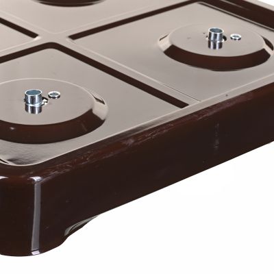 11. Ravanson K-04BR 4-burner adjustable gas stove (brown)