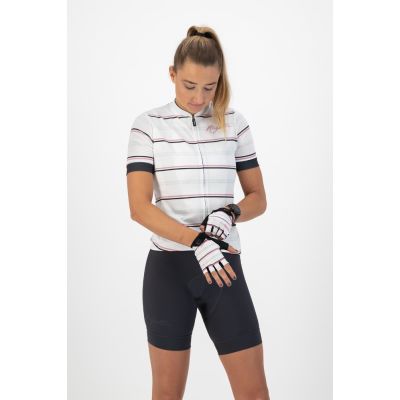 2. Rogelli women's gloves STRIPE white and pink XL