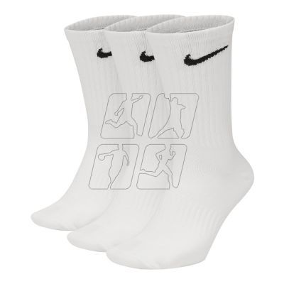 2. Nike Everyday Lightweight Crew 3Pak SX7676 100 socks do not expose