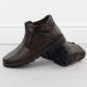 10. Men’s Brown Insulated Ankle Boots with Zips VanHorn AN71309