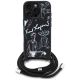 2. Karl Lagerfeld Crossbody Grained Pattern & Logo Case for iPhone 16 Pro Max - Black