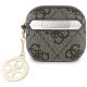 2. Guess 4G Strass Charm Case for AirPods 4 - Brown