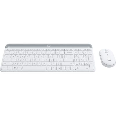 5. Logitech MK470 Keyboard Mouse Included Universal RF Wireless QWERTZ German White