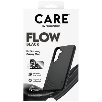 3. CARE by PanzerGlass Flow Black Qi Case for Samsung Galaxy S26+ - Black