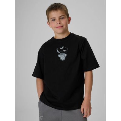 Boy's loose T-shirt with print 4FJRSS26TTSHM4276-20S