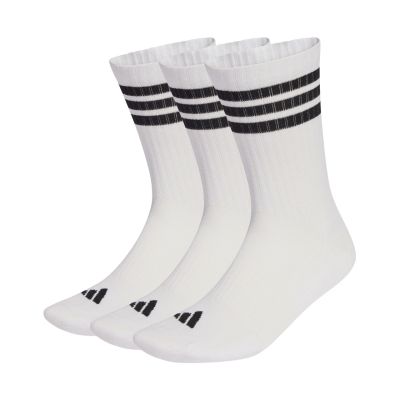 Adidas 3-Stripes Cushioned Sportswear Crew 3 pair socks white and black JZ0532
