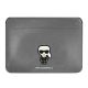 Karl Lagerfeld Saffiano Ikonik Karl case for a 13-14" laptop - silver